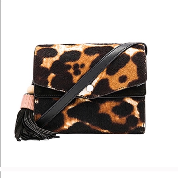 Elizabeth and James Handbags - Elizabeth and James suede leopard crossbody bag